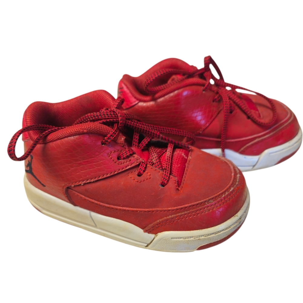 Nike Air Jordan Flight Origin 3 Mid Top Sneaker Red White Used Toddler 6c